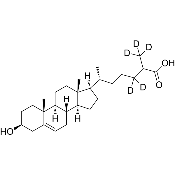 3β-Hydroxy-5-cholestenoic acid-d5 1620239-03-3